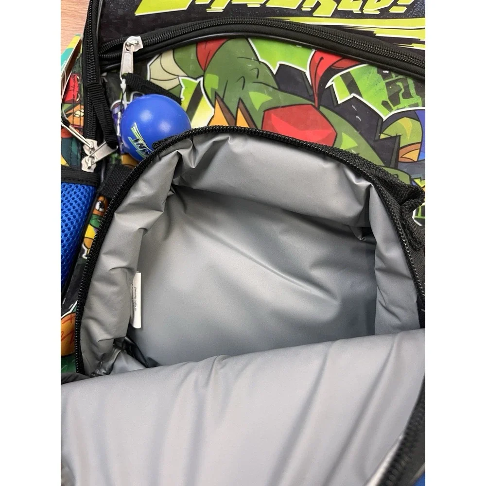 TMNT Backpack with Lunch Bag and Pencil Bag Teenage Mutant Ninja Turtles NEW‎